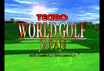 Tecmo World Golf Title Screen